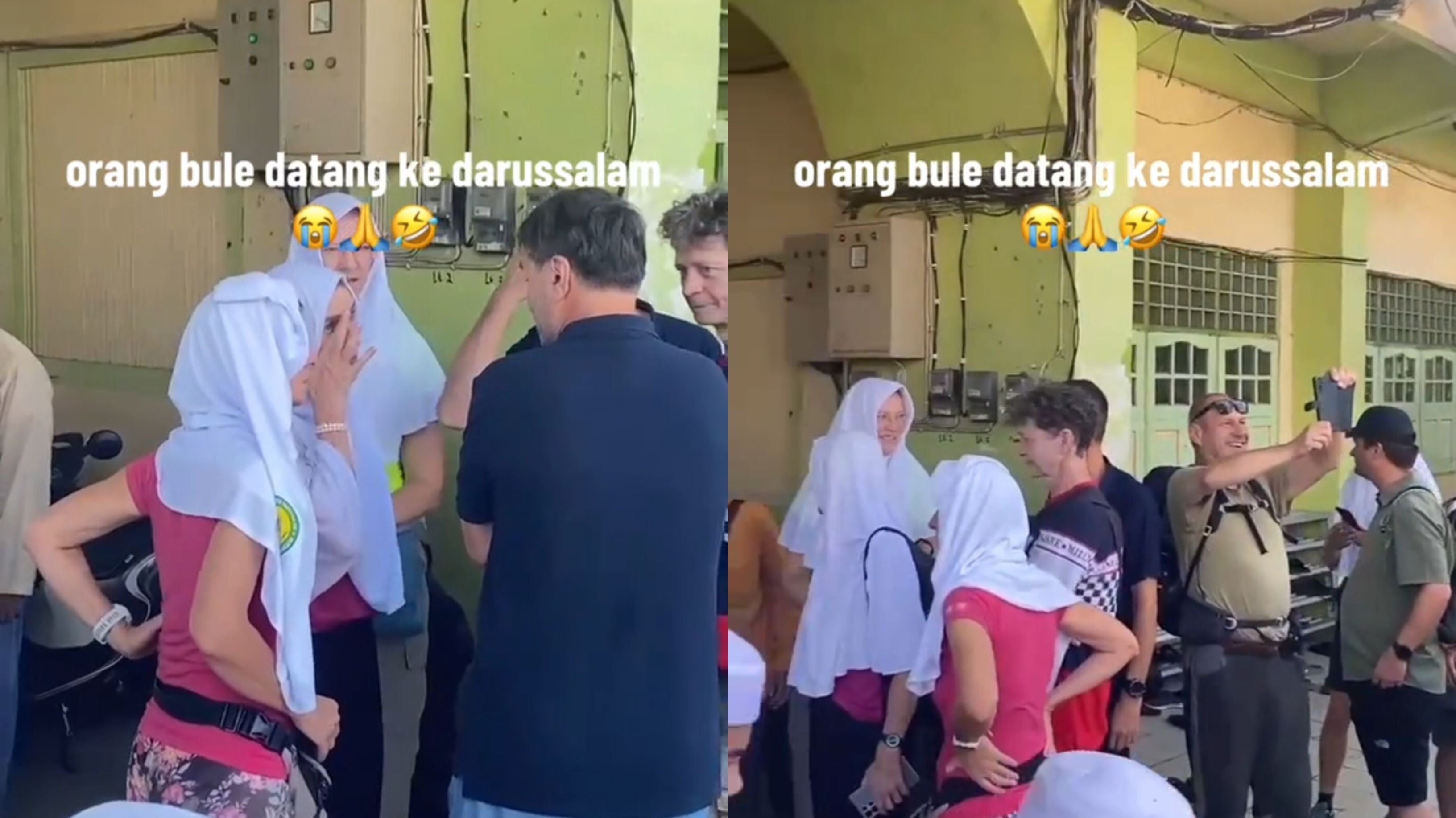 Heboh Bule di Ponpes Darussalam, Antusias Coba Ikuti Budaya Islami Lokal