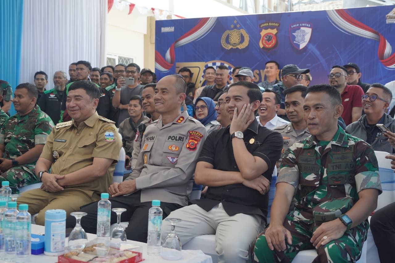 Bupati Garut Hadiri Ground Breaking ETLE Statis Bertepatan dengan HUT Polantas