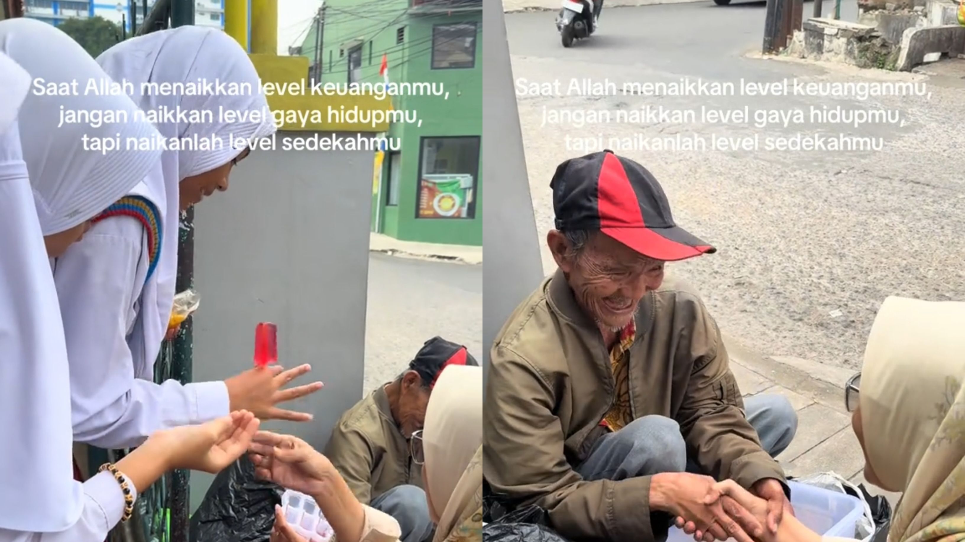 Guru Perempuan ini Borong Jeli Dagangan Bapak Tua, Langsung Dibagikan ke Murid SD
