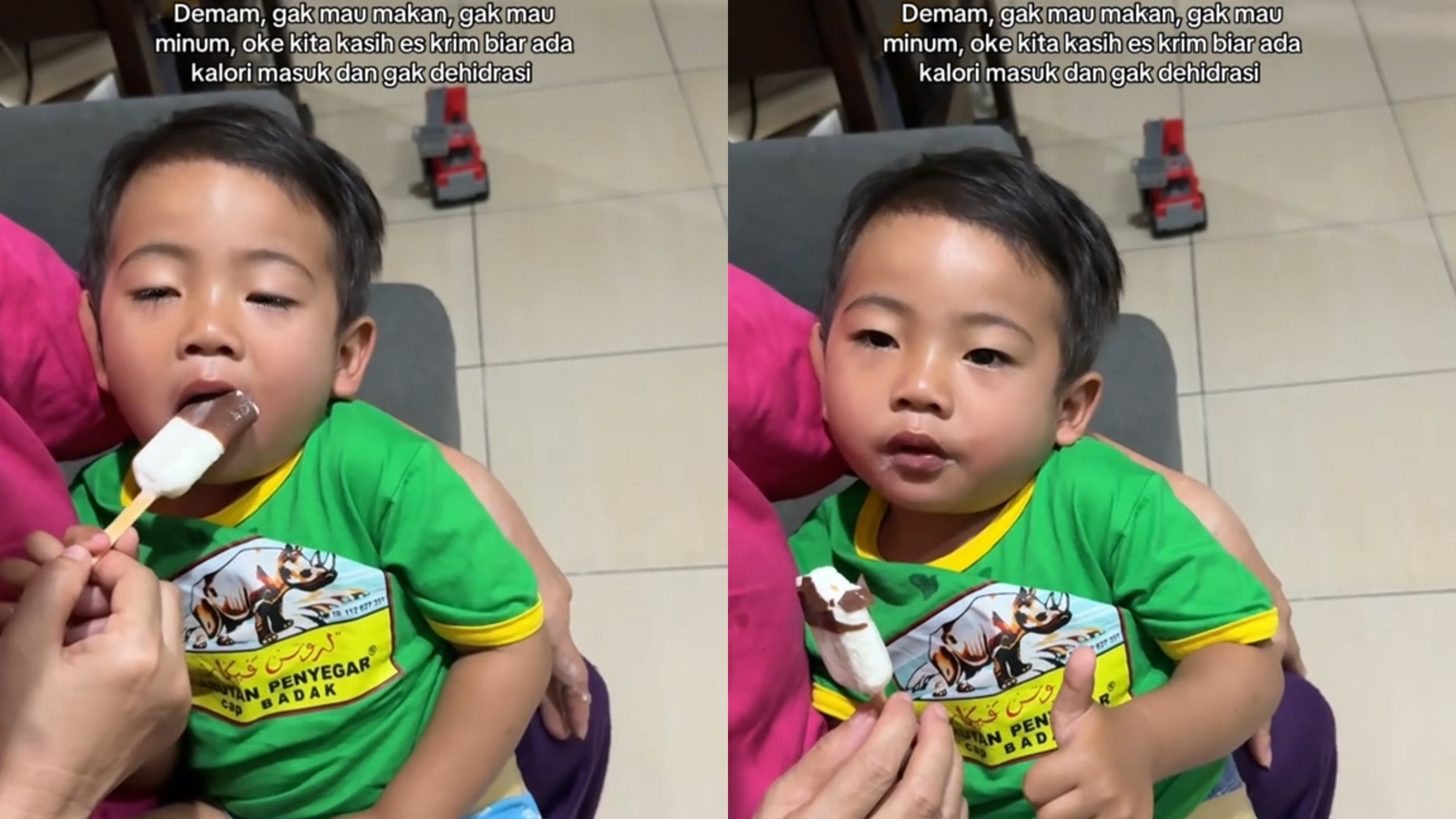 Anak Sakit Diberi Es Krim, Aksi Ibu Ini Jadi Perdebatan Netizen