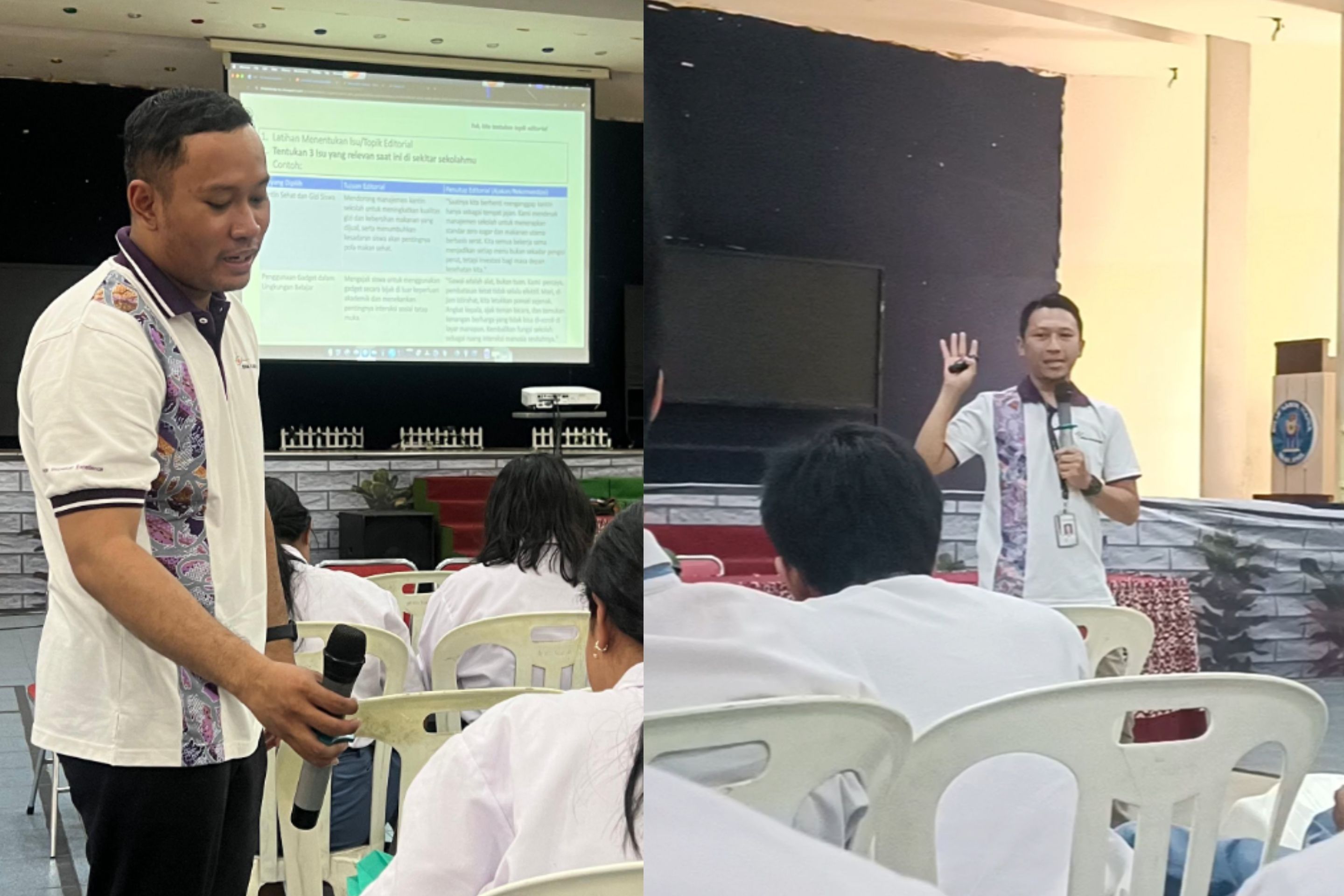Dosen Digital Communication BINUS Malang Berbagi Ilmu Produksi Film dan E-Magazine di SMAK St. Maria