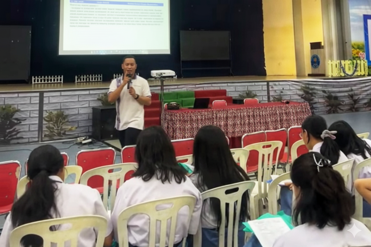 Dosen Digital Communication BINUS Malang Berbagi Ilmu Produksi Film dan E-Magazine di SMAK St. Maria