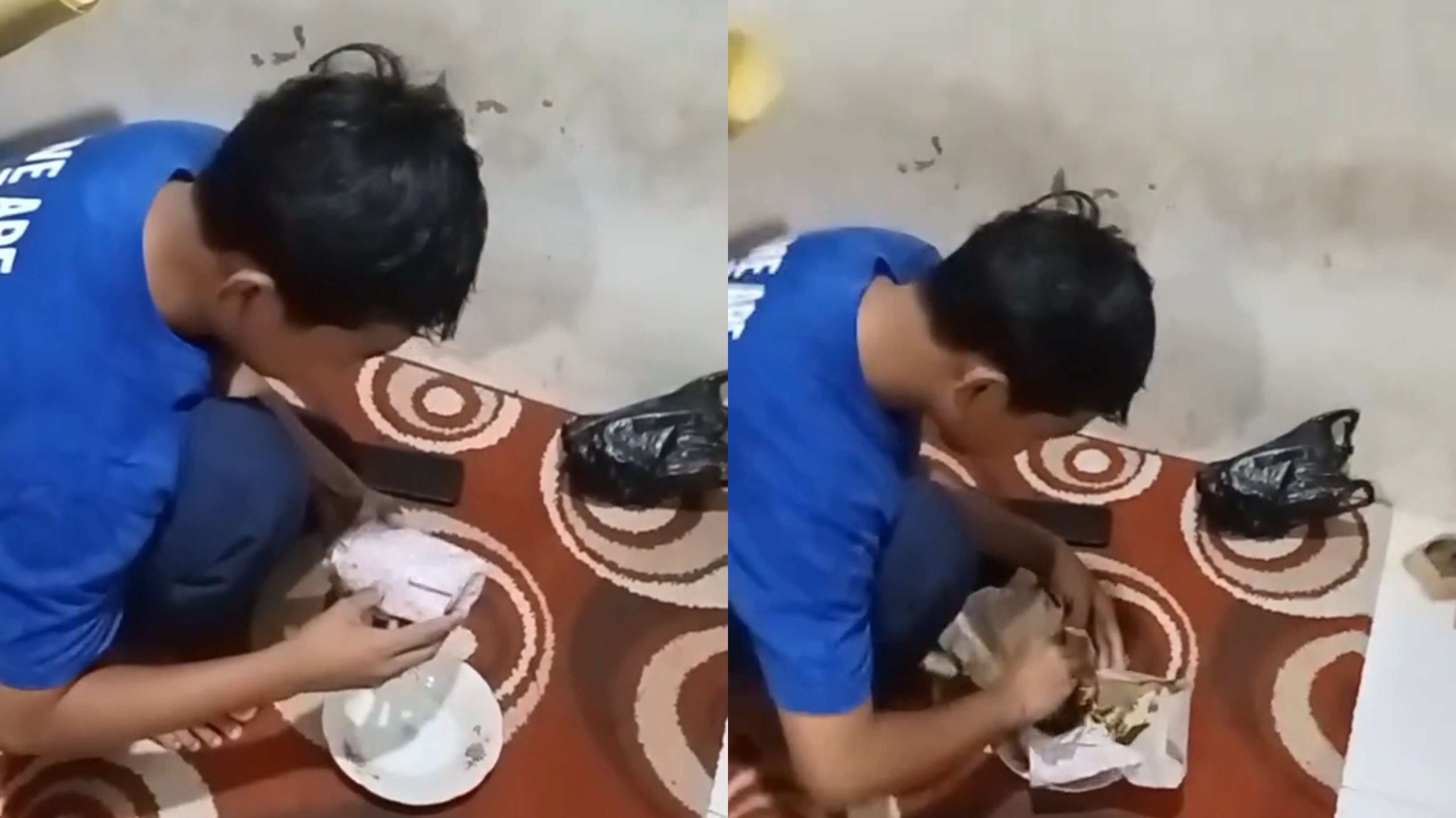 Kado Ulang Tahun Sebungkus Nasi Padang, Momen Ayah dan Anak Ini Bikin Haru
