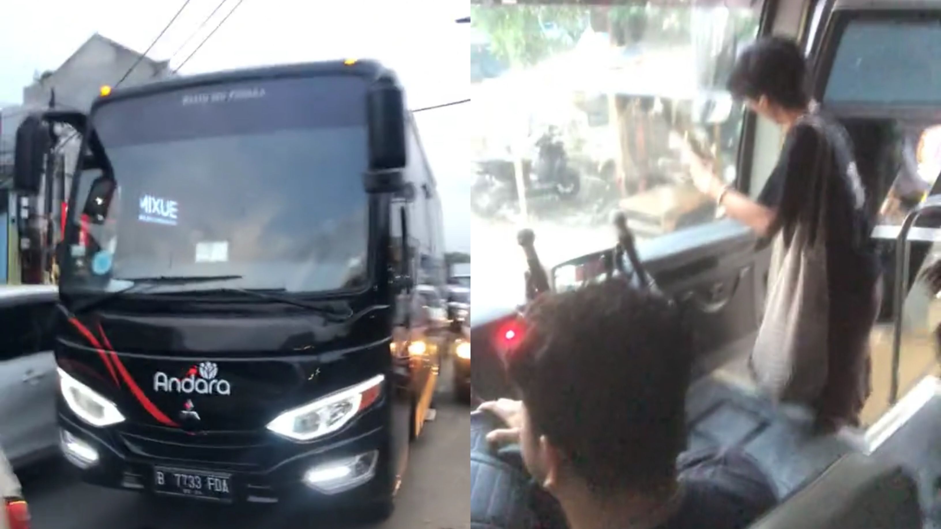 Di Luar Nalar, Cowok Ini Dijemput oleh Temannya Pakai Bus