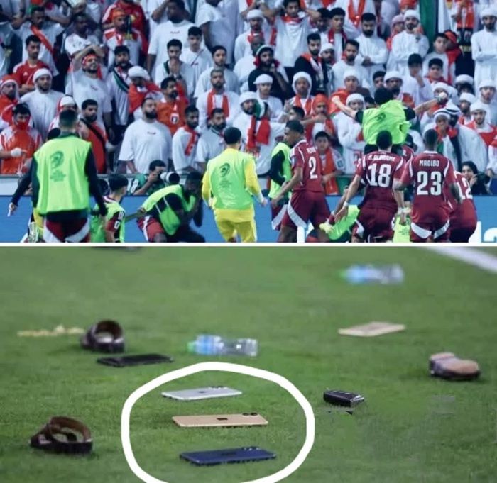 Ricuh Warnai Laga Qatar vs UEA di Doha, Suporter Lempar Botol hingga iPhone 17 Pro Max