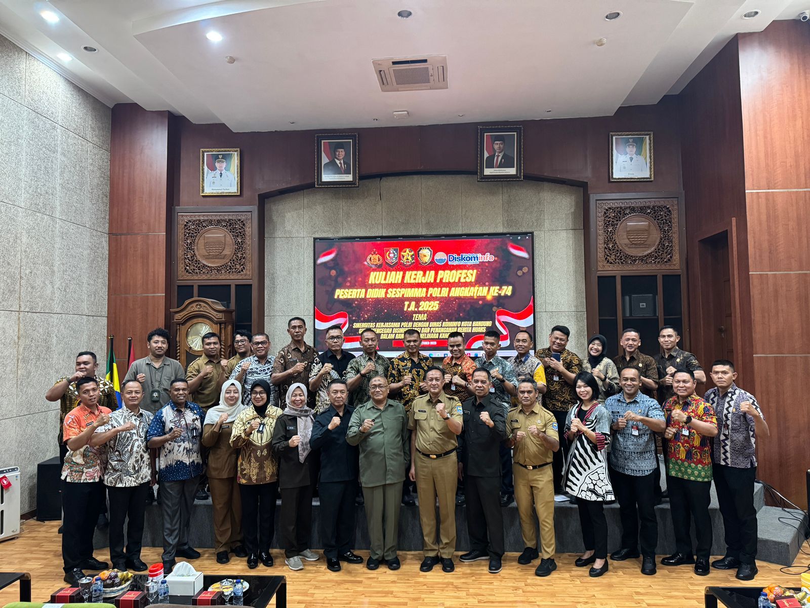 Peserta Sespimma Polri Angkatan ke-74 Pelajari Strategi Penanganan Hoaks ke Diskominfo Kota Bandung