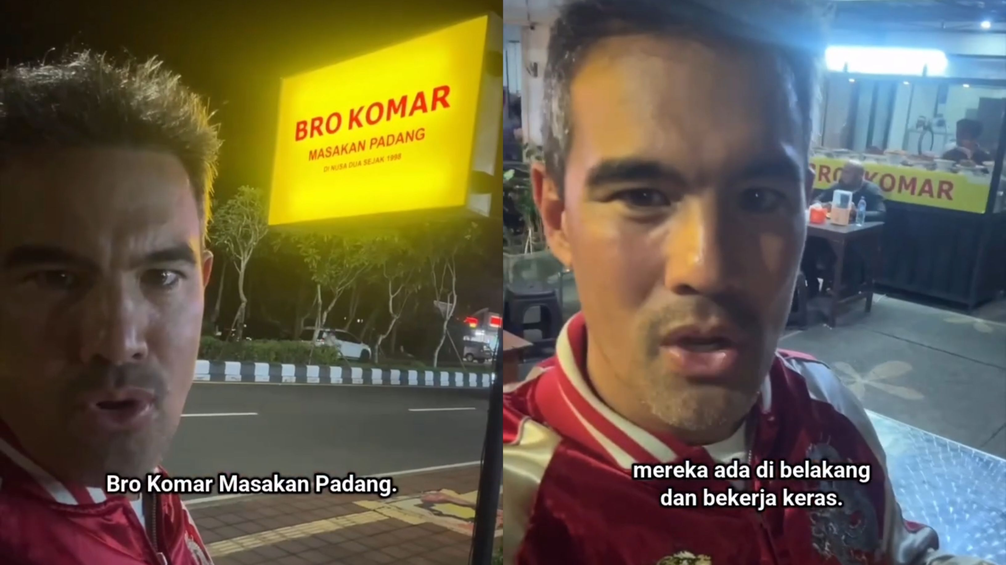 Niat Baik Ditolak Halus, Konten kreator Damian Hoo Ungkap Pengalaman Unik Saat Makan di Warung Padang
