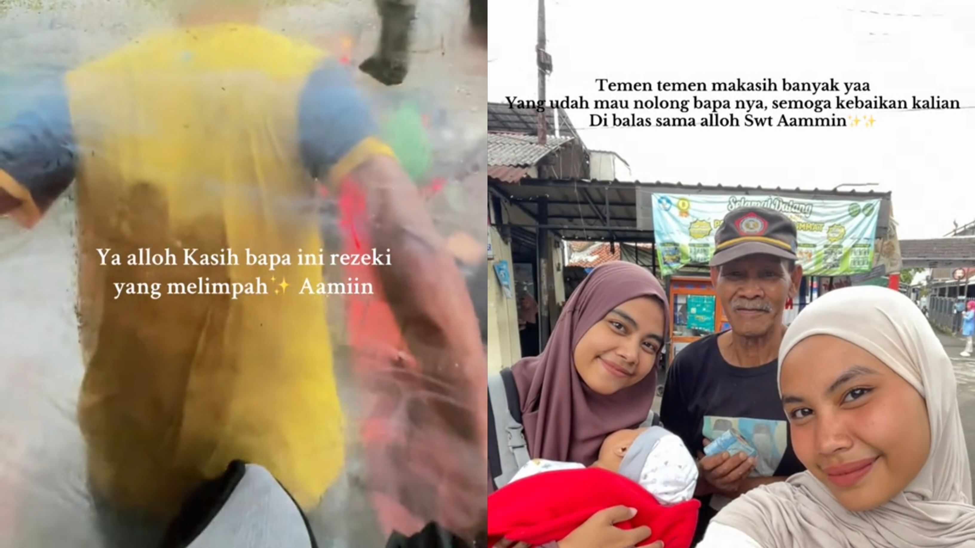 Haru! Kisah Tukang Becak yang Jemput Ibu dan Bayinya di Tengah Hujan Deras
