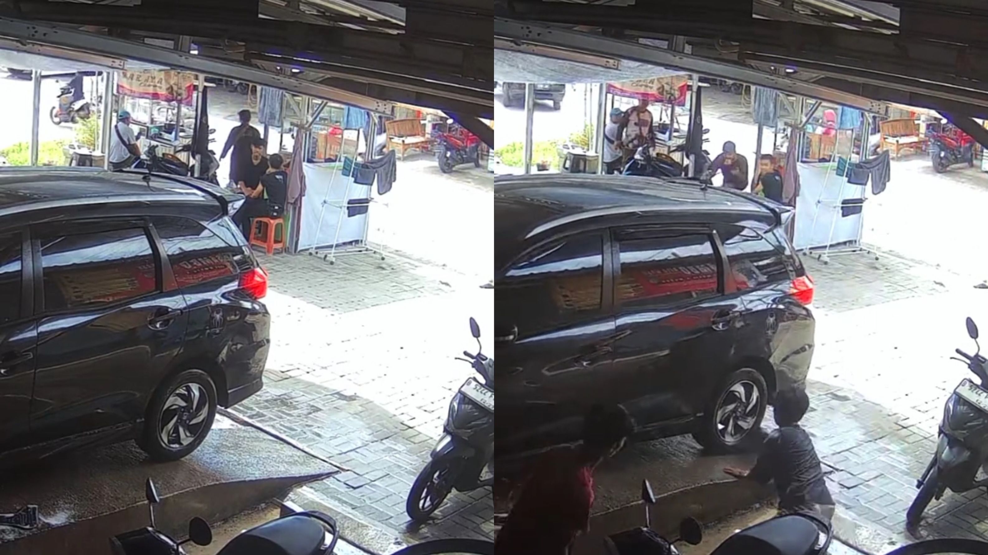 Nyaris Celaka, Pegawai Cuci Mobil Ini Jadi Pahlawan Gara-Gara Kayu