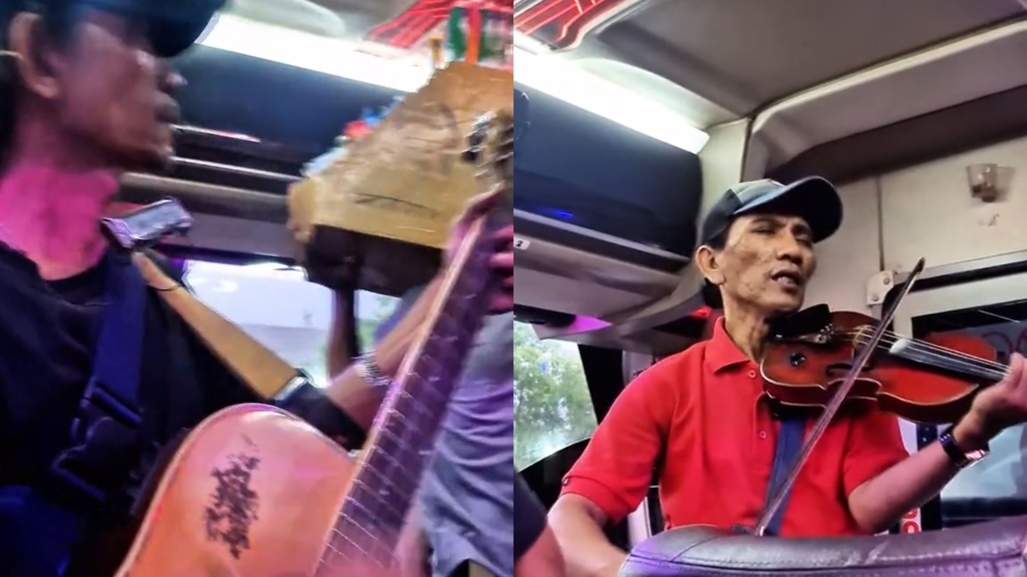 Aksi Pengamen Bawa Biola di Bus Bikin Netizen Kagum: Suaranya Kaya Konser!