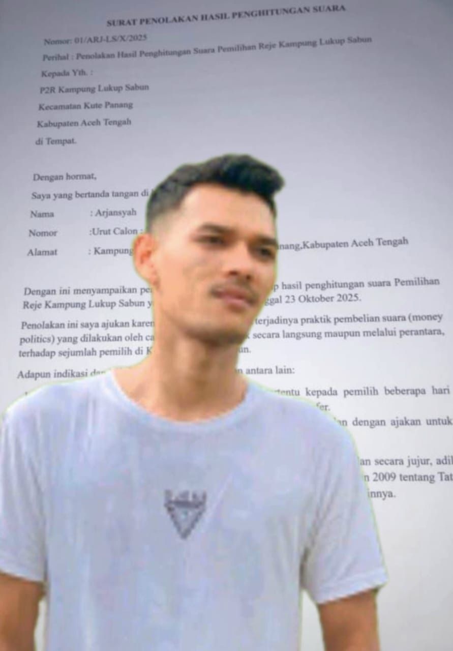 Panas! Calon Reje di Aceh Tengah Gugat Hasil Pemilihan karena Diduga Ada Politik Uang