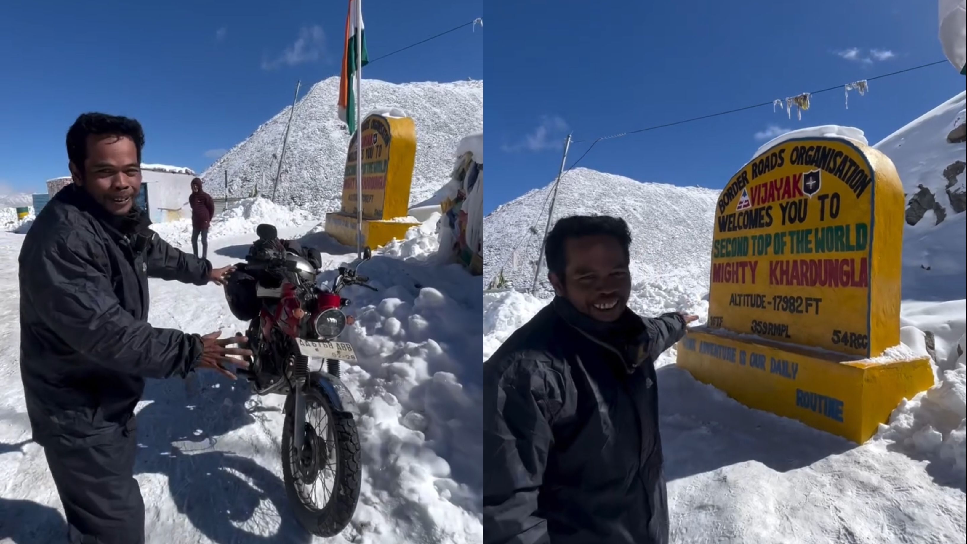 Naik Motor ke Himalaya, Aksi Pria Magelang Ini Bikin Salut!