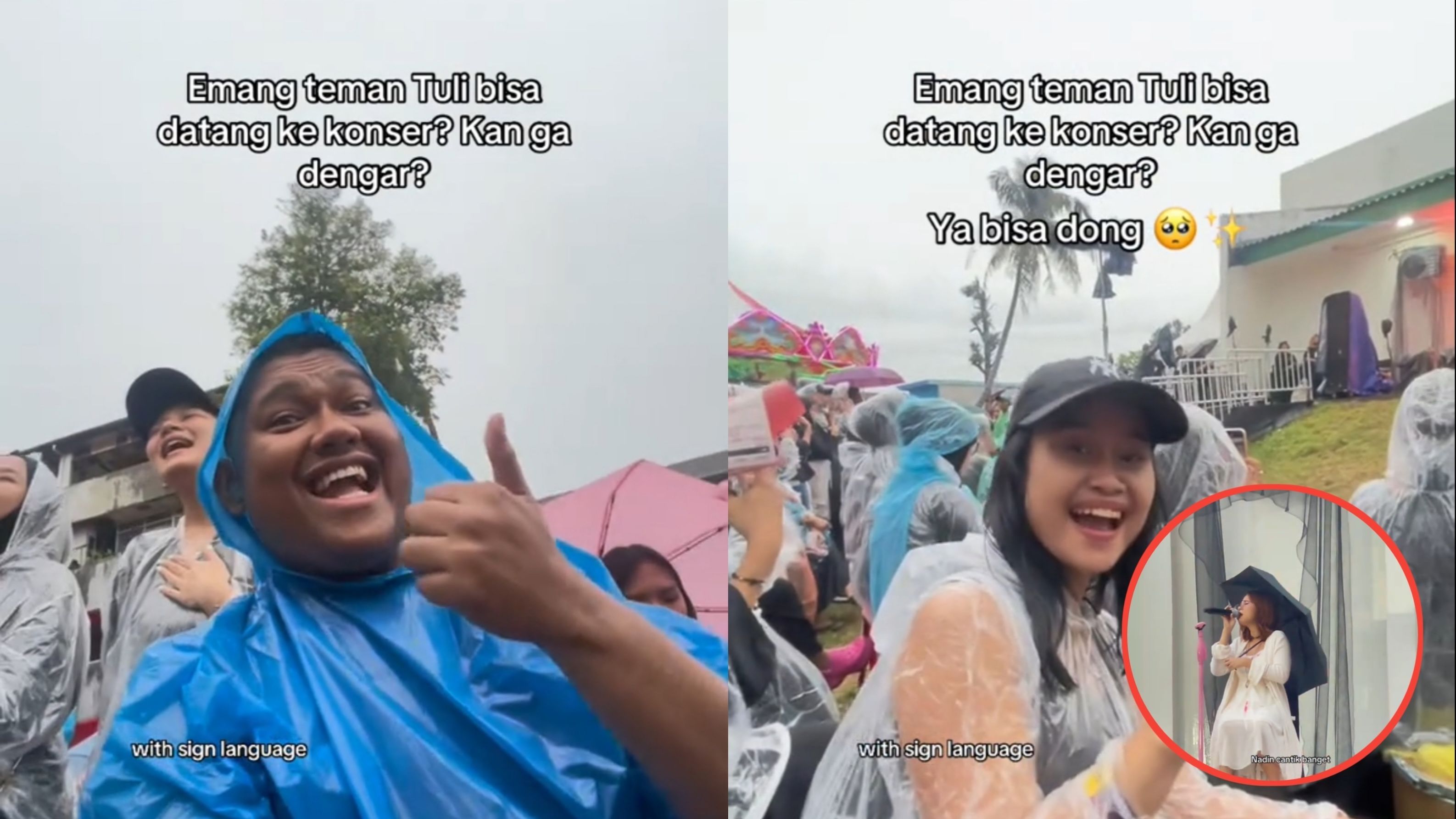 Aksi Haru Cewek Terjemahkan Lagu Nadin untuk Teman Tuli Tuai Pujian