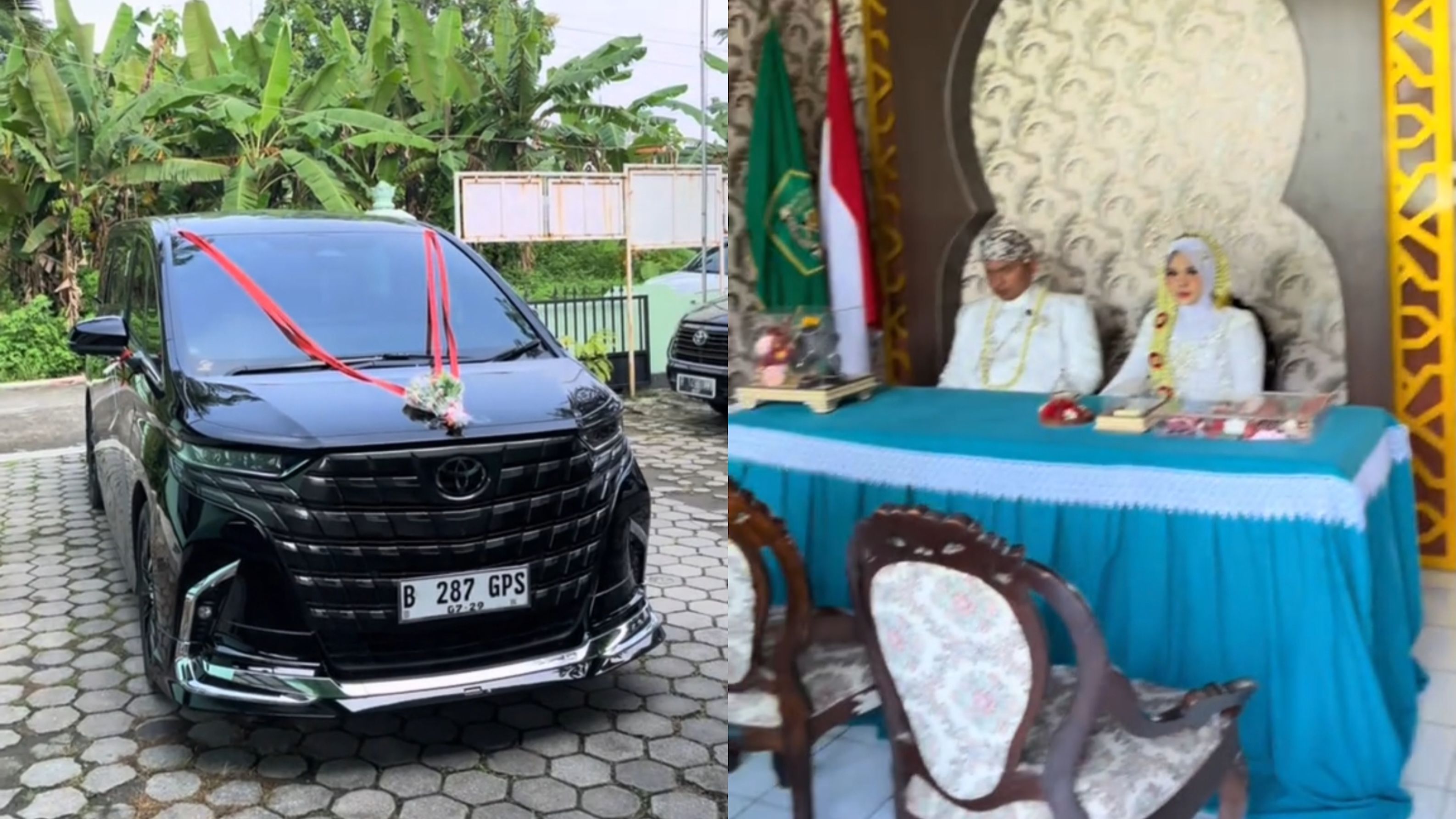 Meski Mahar Mobil Mewah, Resepsi Tetap Sederhana di KUA