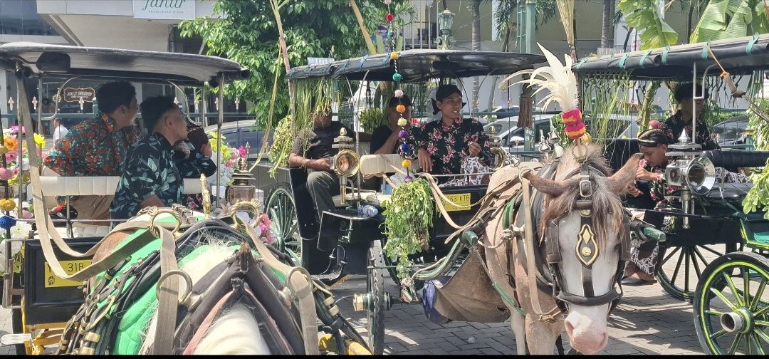 Wajah Baru Jantung Kota Jogja, Pemkot Ubah TKP Senopati Jadi Pangkalan Resmi Andong dan Becak, Para Kurir Bakal Kenakan Lurik