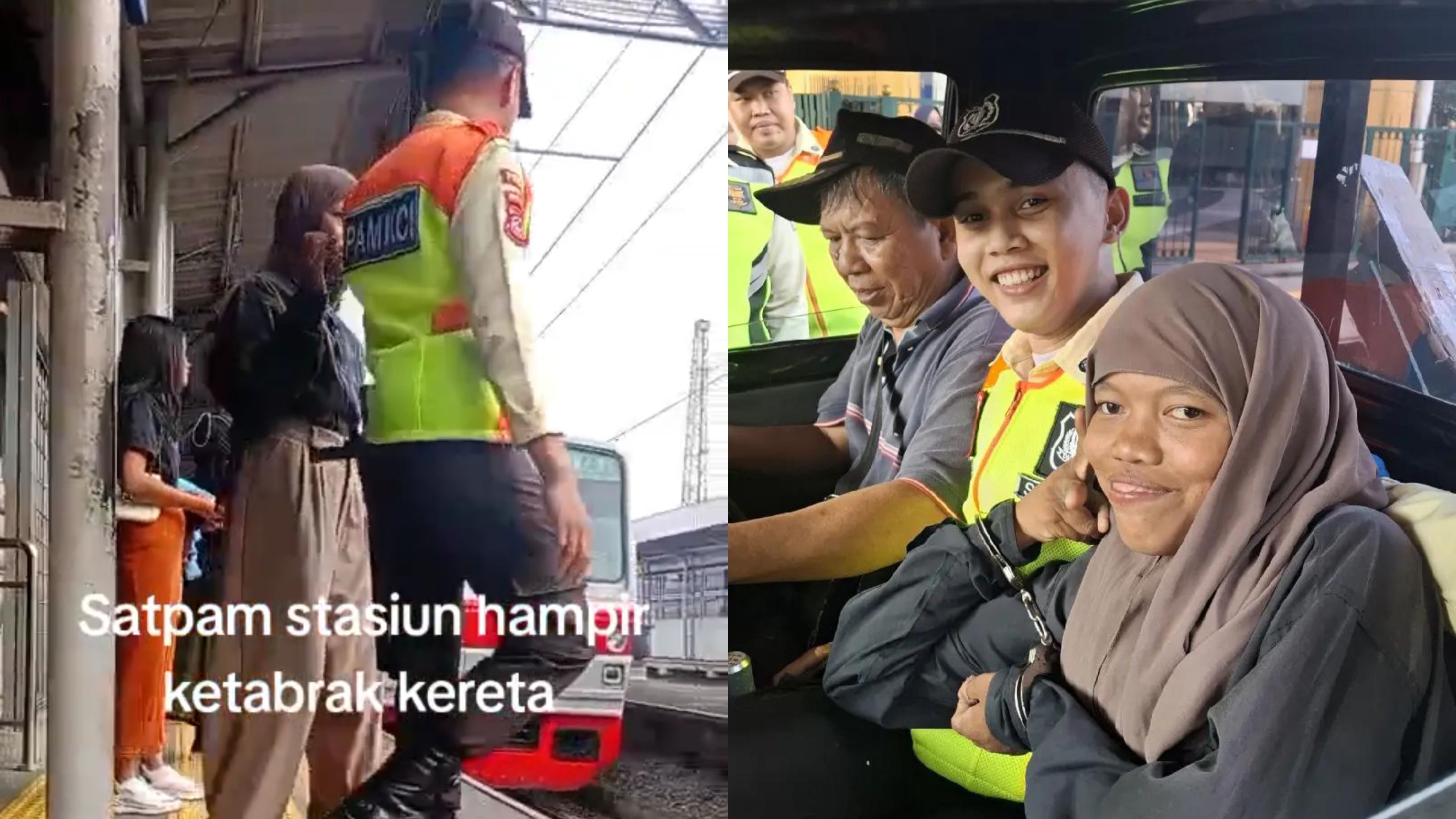 Iseng Dorong Petugas Saat Kereta Melintas, Aksi Berbahaya Seorang Perempuan Berujung Diamankan