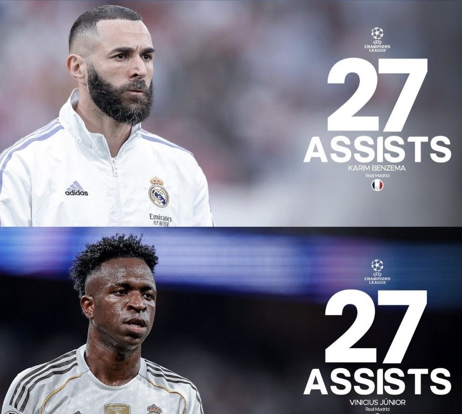 Vini Jr Samai Rekor Benzema: Bisa Jadi Raja Assist Muda Real Madrid di Liga Champions?