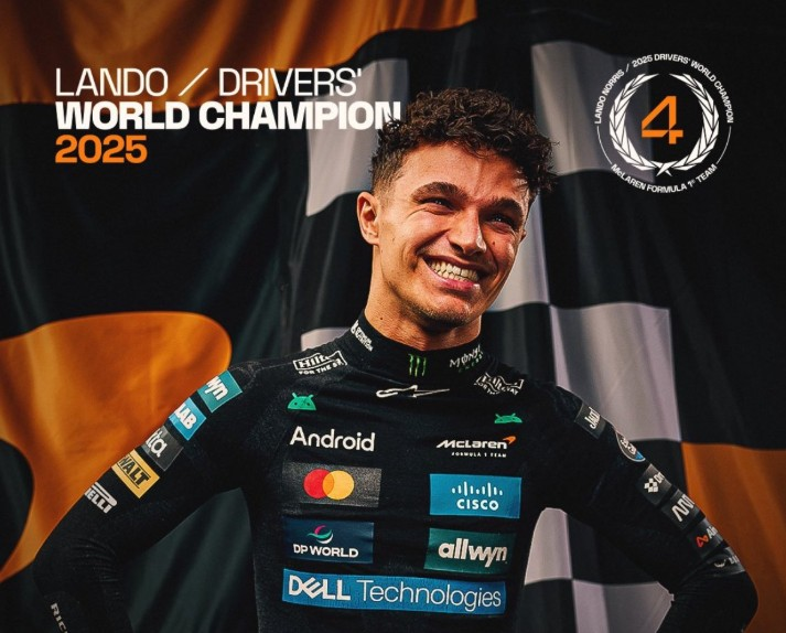 Lando Norris Juara Dunia, Alumni Carlin Motorsport Kedua setelah Sebastian Vettel!
