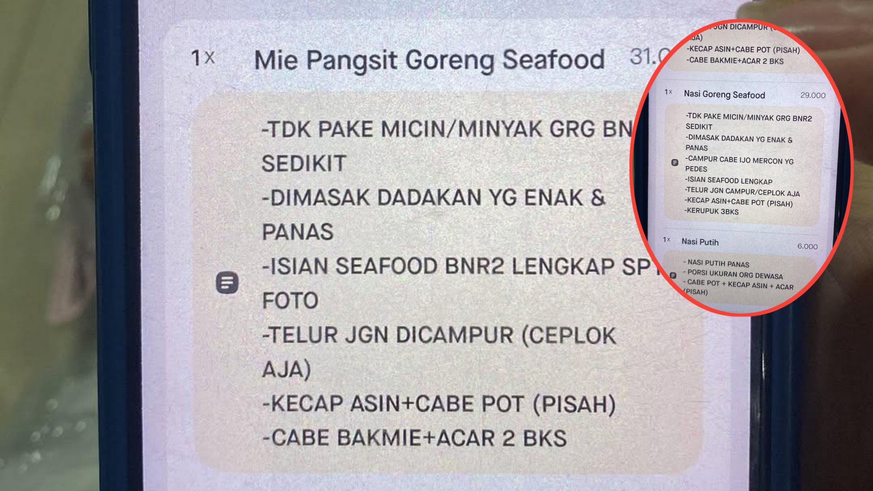 Takut Jadi Masalah, Penjual Makanan Batalkan Pesanan dengan Request Detail