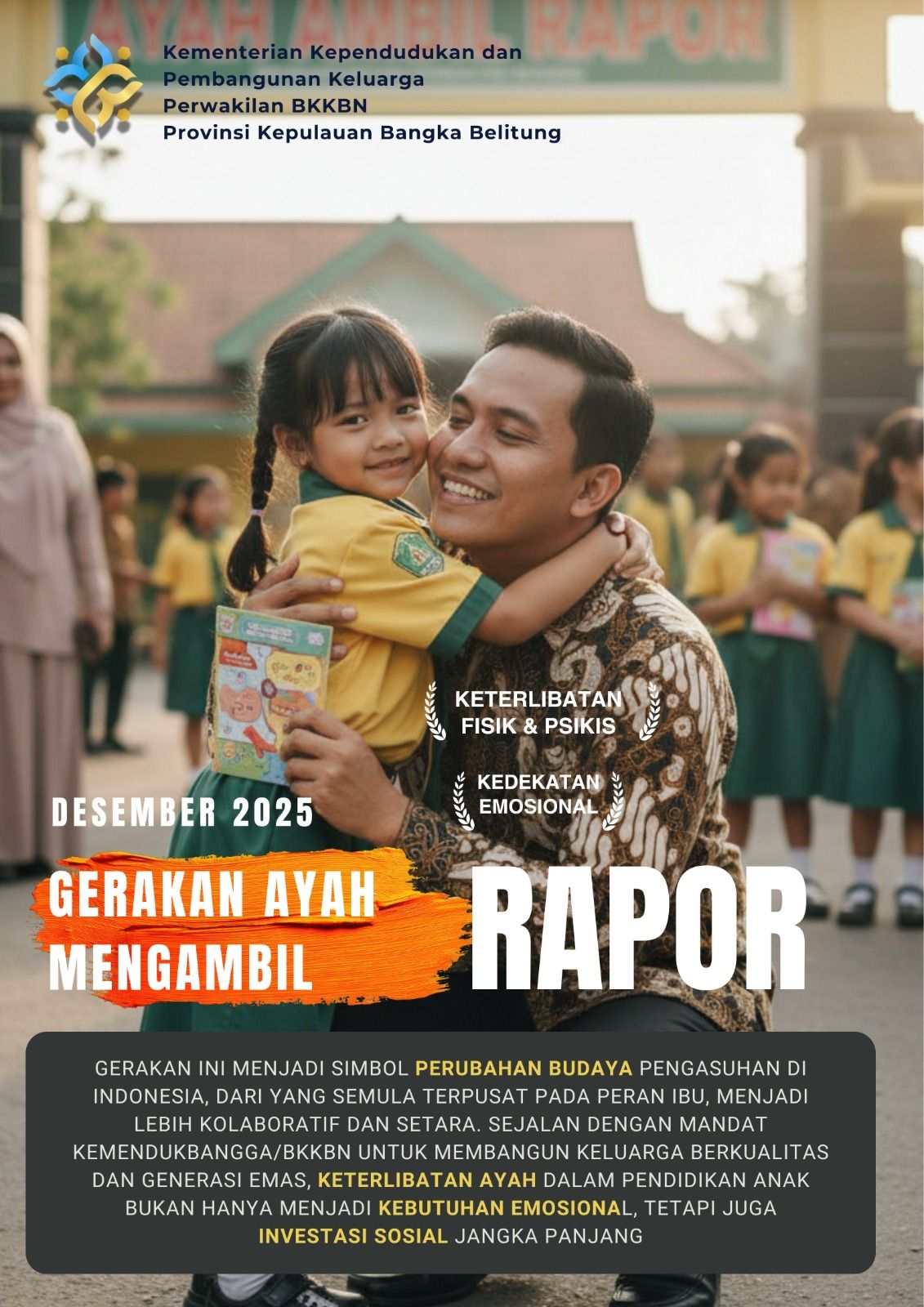 Soroti Gerakan Ayah Mengambil Rapor, Bupati Bangka Pahami Perasaan Anak yang Tak Punya Ayah: Bisa Diwakilkan Ibu atau Paman