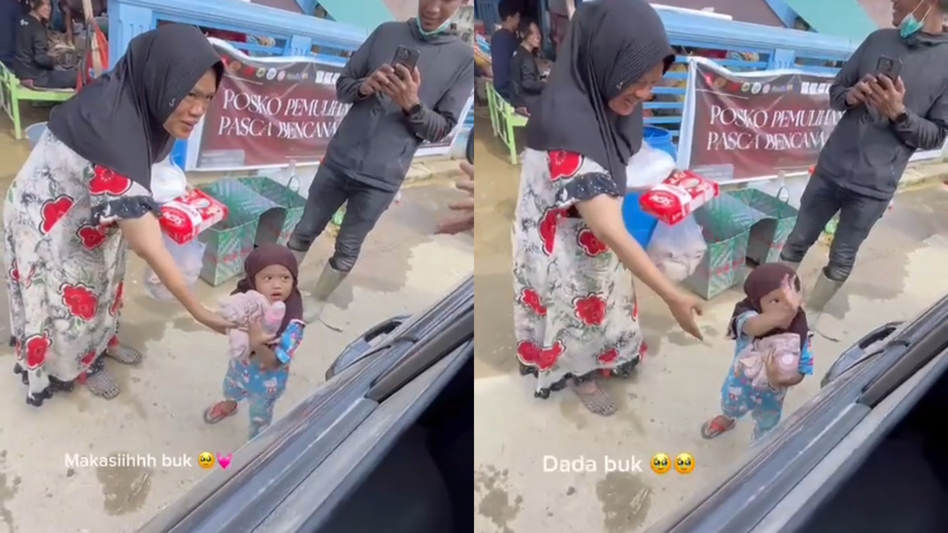 Tulus dan Penuh Senyum, Bocah Perempuan Ini Berulang Kali Ucapkan Terima Kasih saat Terima Bantuan