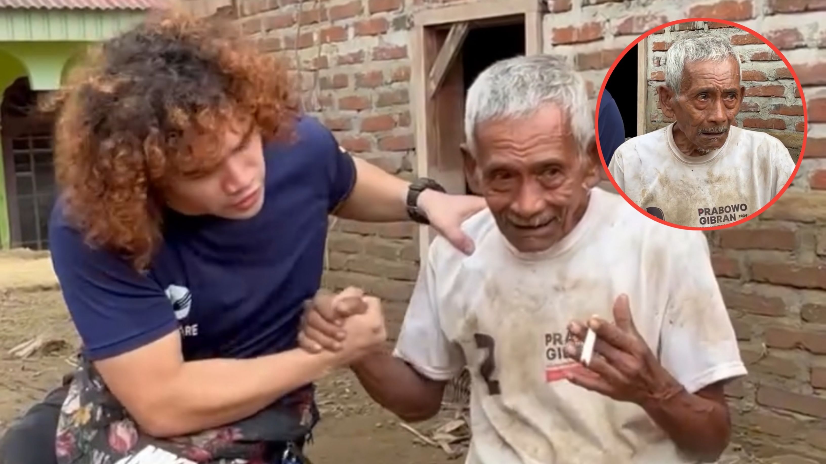 Momen Haru Kakek Korban Bencana Terima Bantuan Relawan Malaysia, Air Mata Tak Terbendung