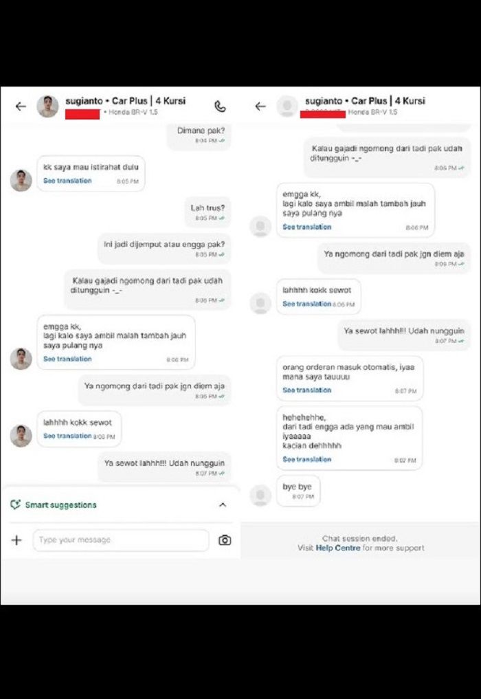 Driver Taksi Online Ledek Pelanggan, Pilih Istirahat Ketimbang Pickup: Kasihan Gak Ada yang Mau Ambil!