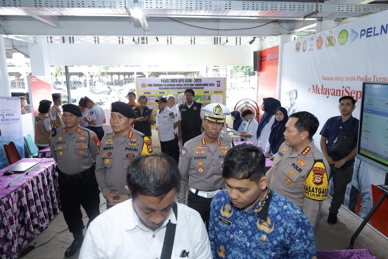 Pantau Pospam Operasi Lilin, Kapolda Sulsel Pastikan Mudik Nataru 2025 Aman