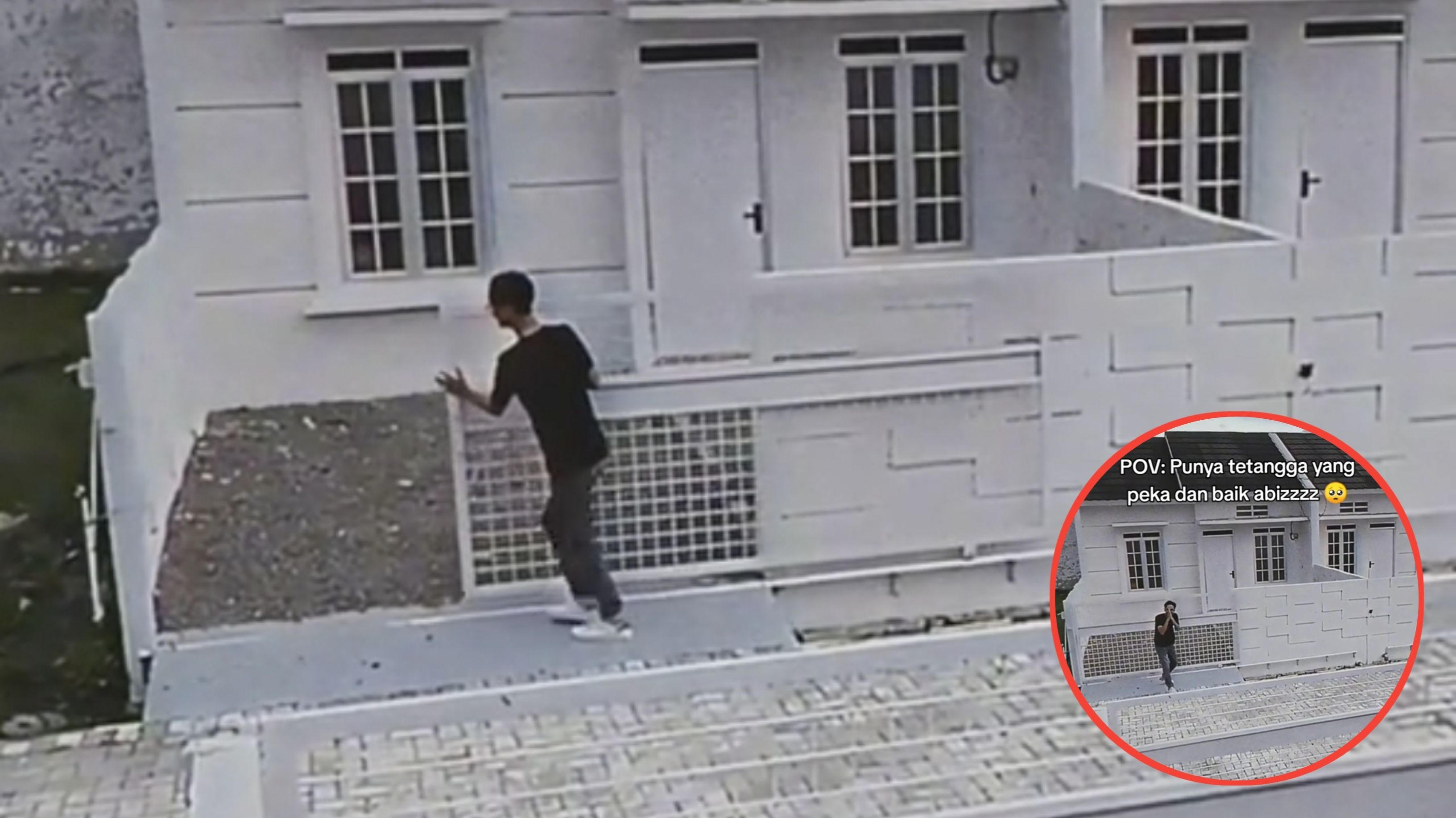 Aksi Pria Ini Bikin Haru, Tutup Pagar Rumah Tetangga Saat Ditinggal Pemiliknya