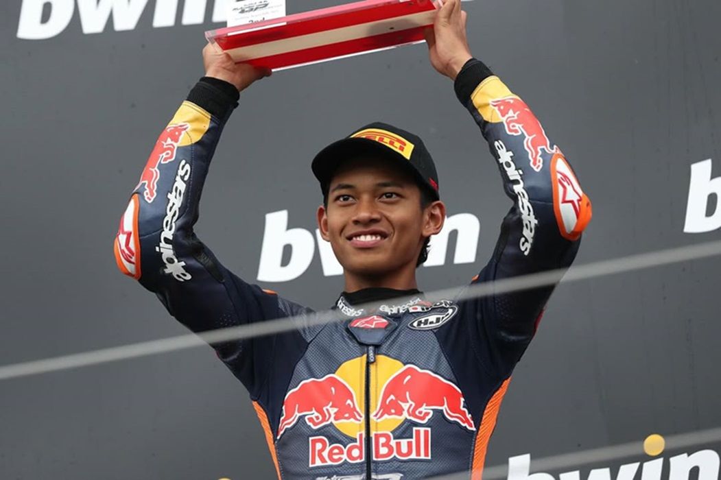 Veda Ega Pratama Cetak Sejarah, Pembalap Indonesia Perdana Raih Podium di Moto3