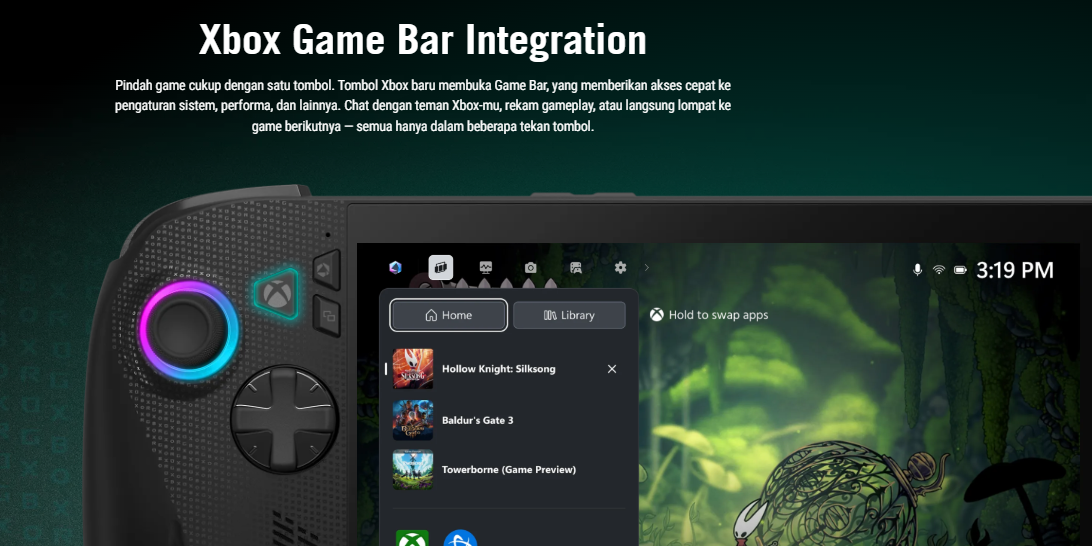 Upgrade Besar! Review Asus ROG Xbox Ally X dengan RAM 24GB dan Baterai 80Wh