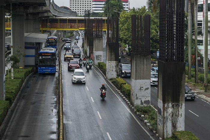 Tiang Monorel Mangkrak di Rasuna Said Jakarta Dibongkar Hari Ini, Polisi Siapkan Rekayasa Lalin