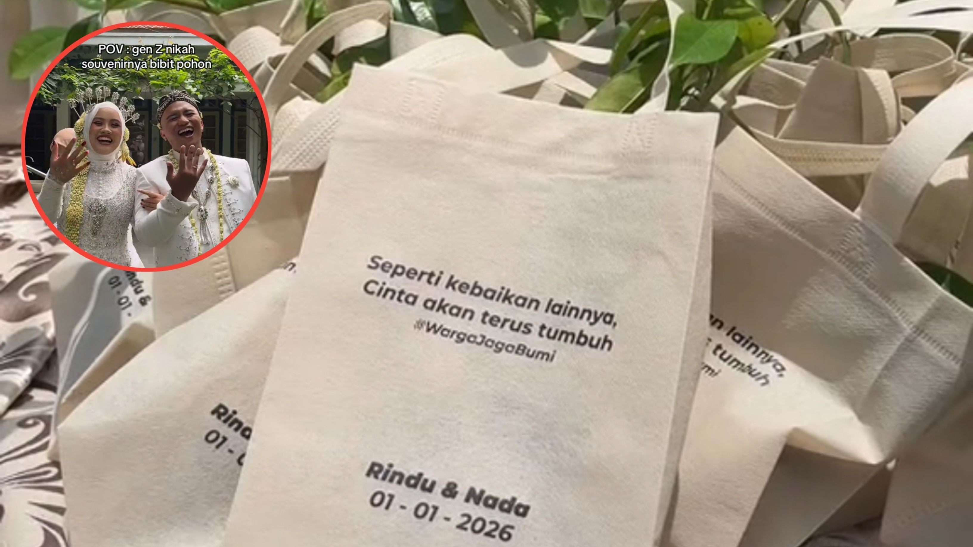 Pilihan Tak Biasa di Pernikahan, Gen Z Ini Pilih Bibit Pohon sebagai Souvenir