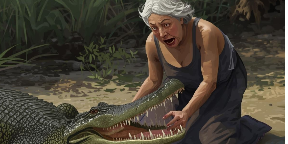 Nenek 65 Tahun di Inhil Diserang Buaya Saat Mencuci di Sungai, Lengan Patah