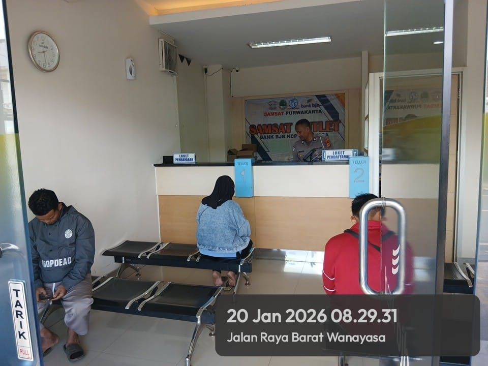 Polantas Menyapa, Satlantas Polres Purwakarta Hadir di SAMSAT Outlet Wanayasa