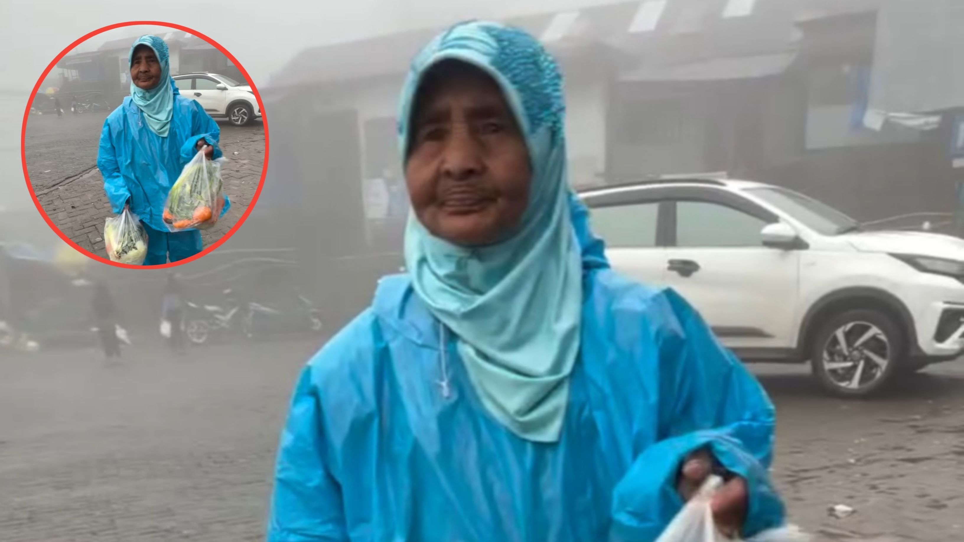 Cewek Ini Bagikan Video Nenek Jualan Sayur di Tengah Kabut, Aksinya Bikin Banyak Orang Terharu