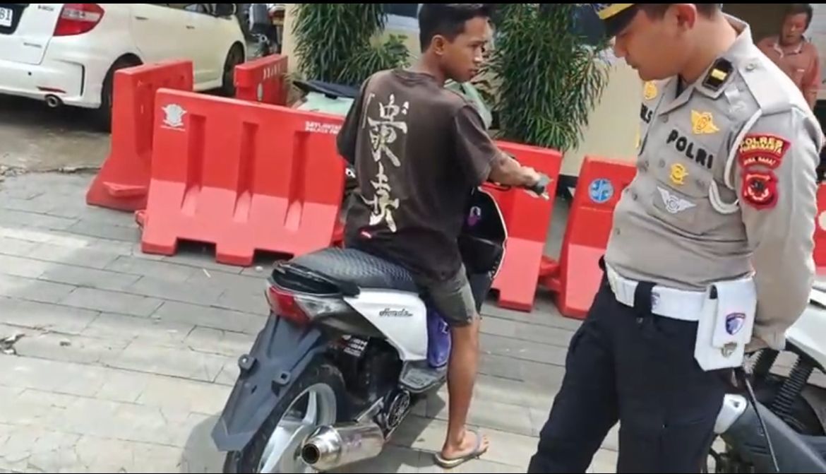 Satlantas Polres Purwakarta Tertibkan Penggunaan Knalpot Tidak Sesuai Spesifikasi Teknis
