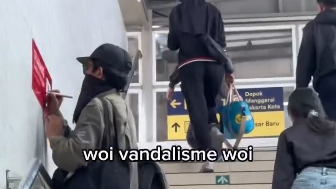 Aksi Teguran di Ruang Publik, Rekaman Vandalisme di Stasiun Bojong Gede Tuai Apresiasi