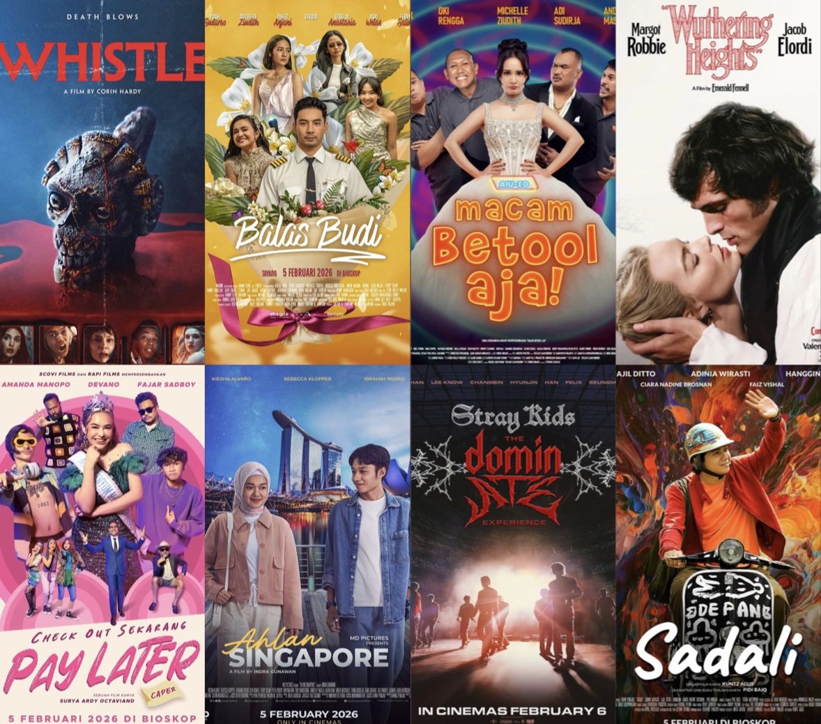Daftar Lengkap 22 Film Bioskop Februari 2026 Beserta Sinopsisnya
