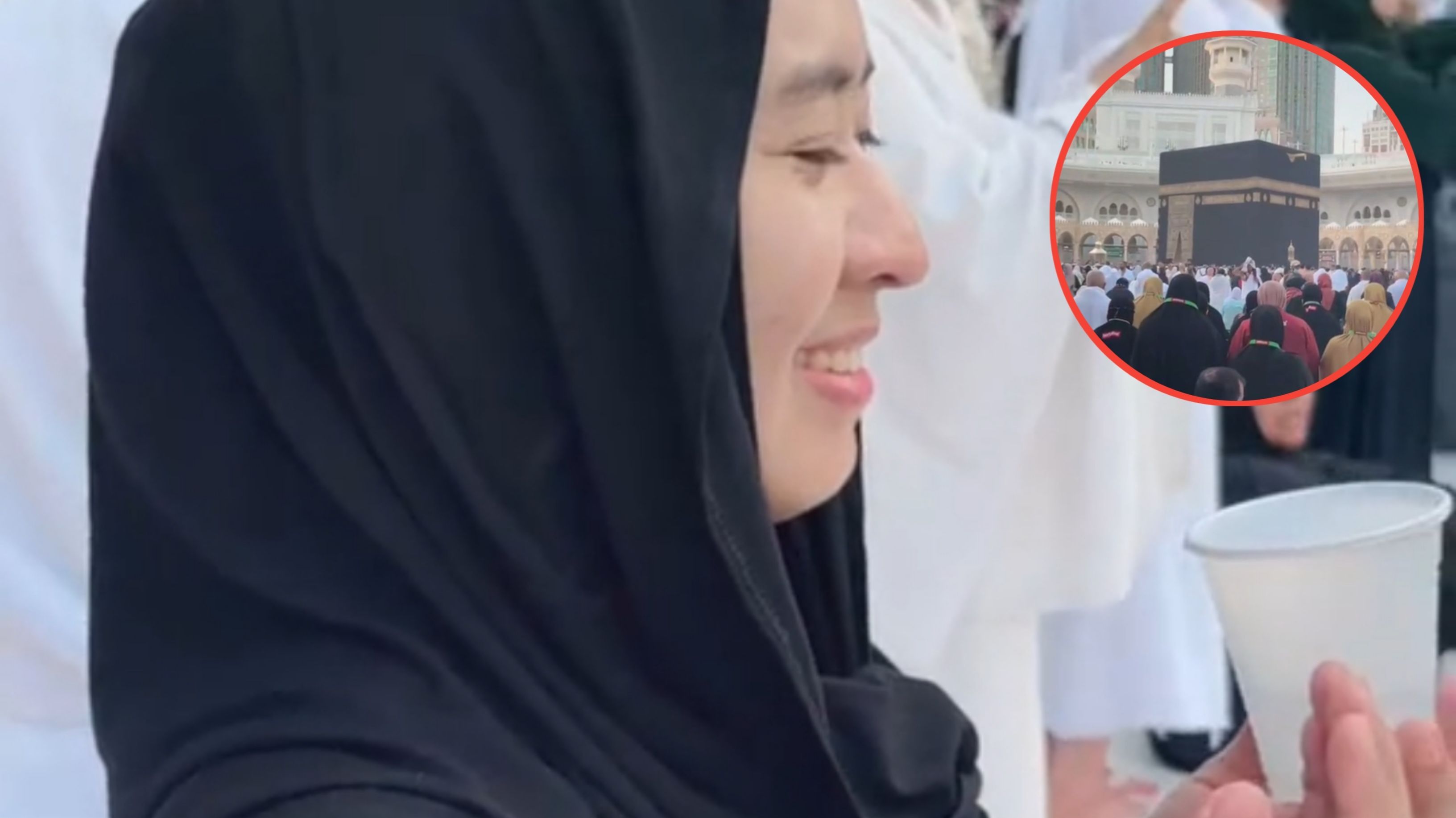 Momen Kocak Terjadi di Tanah Suci, Suami Pimpin Doa di Ka bah Bikin Istri Senyum Saat Mendengar