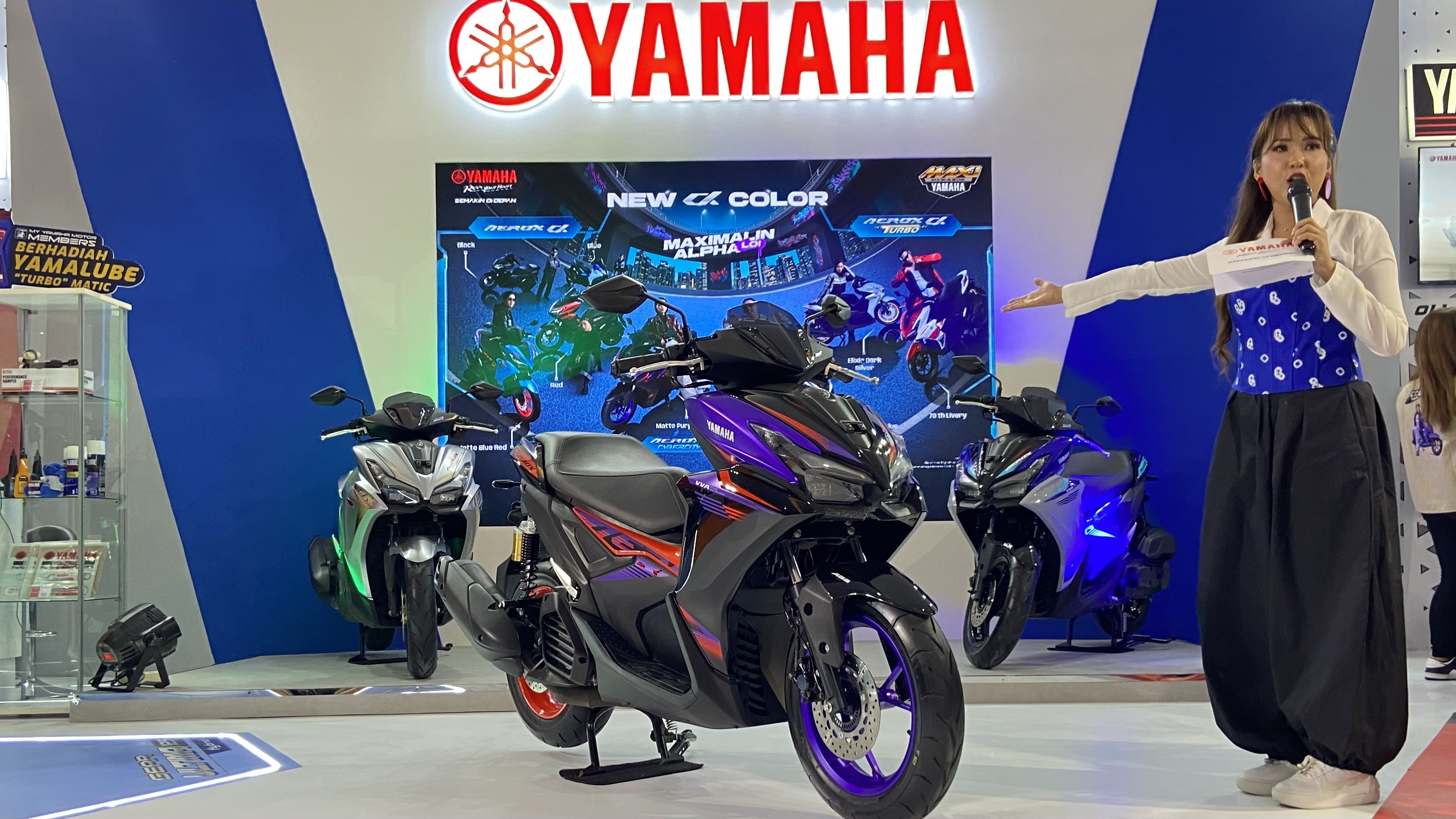 Intip Warna Baru Yamaha Aerox Alpha di IIMS 2026