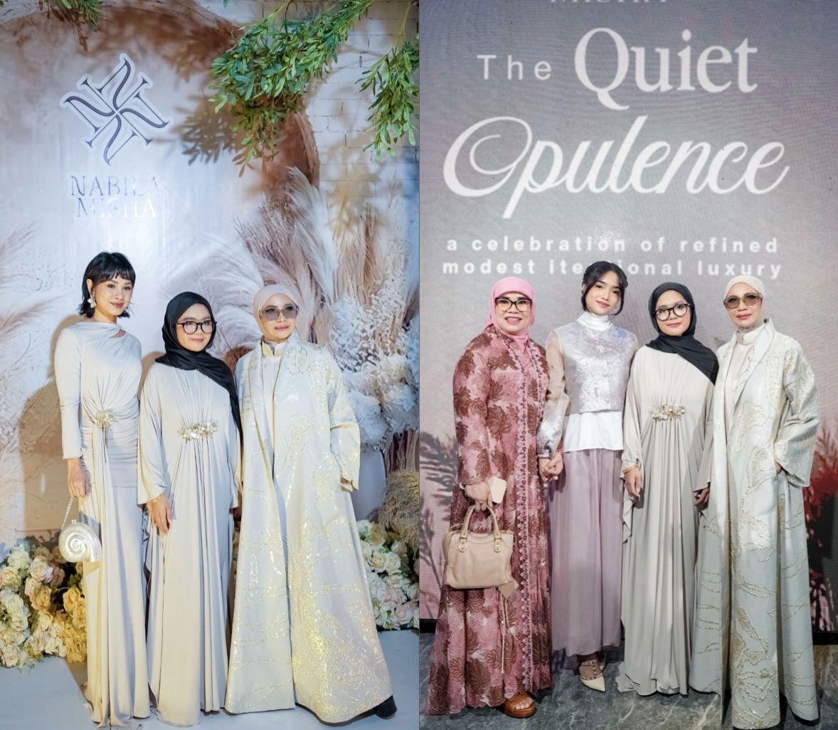 Desainer Nabila Misha Hadirkan Sentuhan Dubai Style dan Shimmer, Bikin Lebaran Modest dan Bersinar