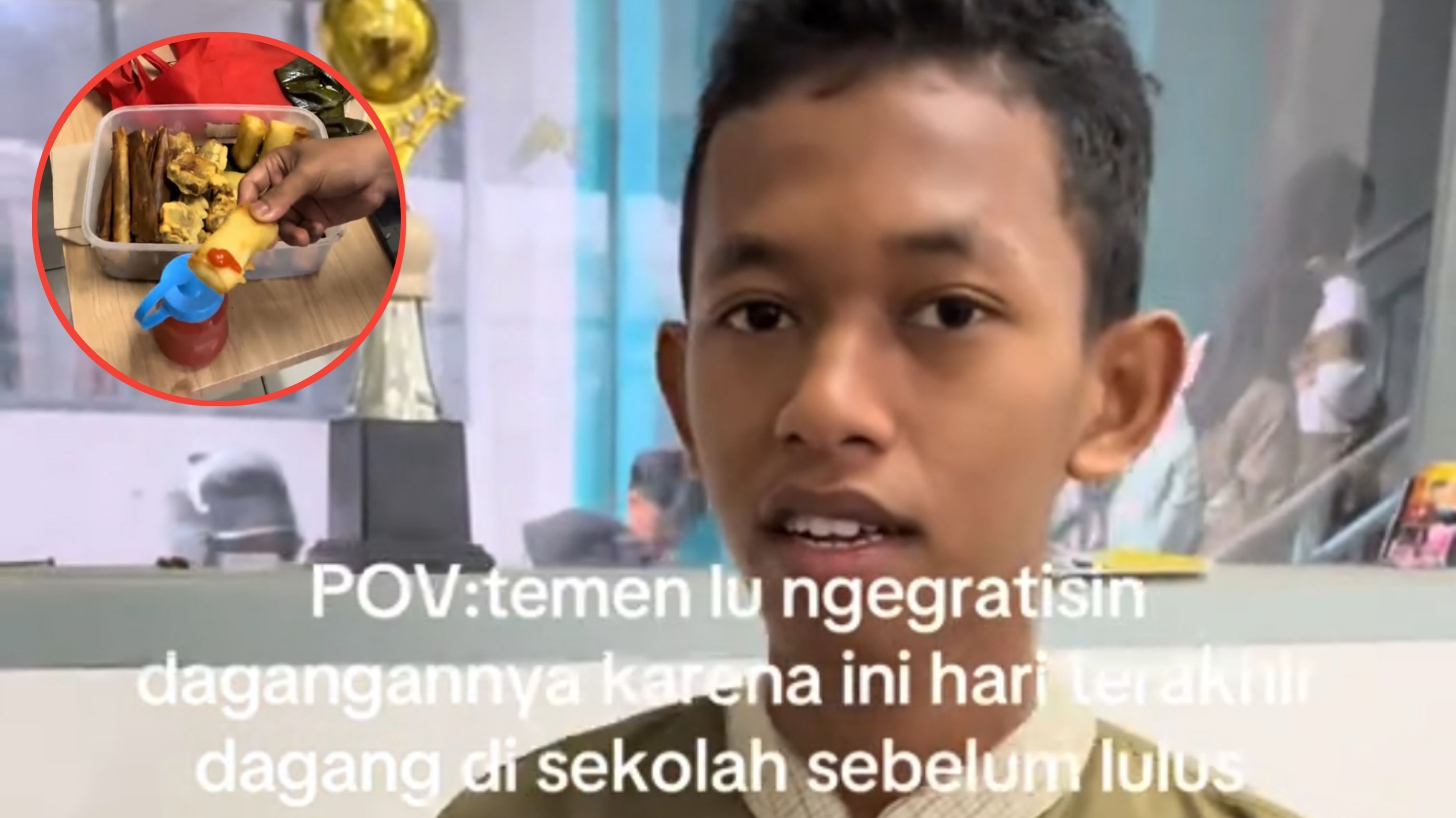 Momen Perpisahan Tak Biasa, Siswa Ini Berbagi Dagangan di Hari Terakhir Sekolah Jelang Kelulusan
