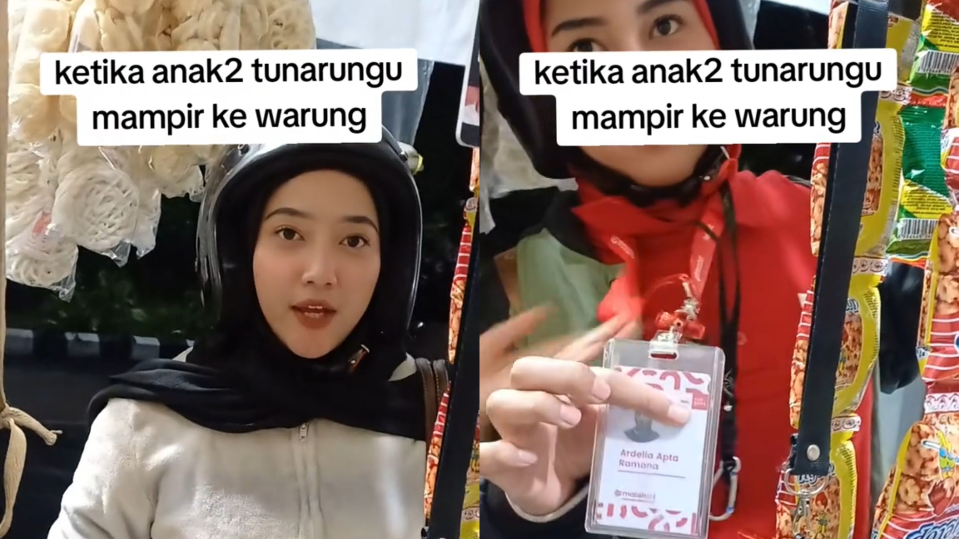 Momen Mengharukan Dua Cewek Tunarungu Ini Antusias Cerita Sepulang Kerja di Bandung ke Pemilik Warung