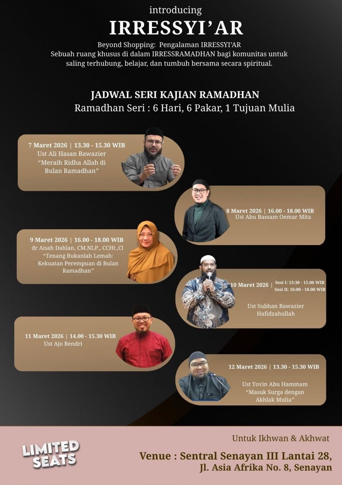 Ngabuburit Makin Seru, Bisa Hunting Tas Branded Murah Sekaligus Ikut Kajian!