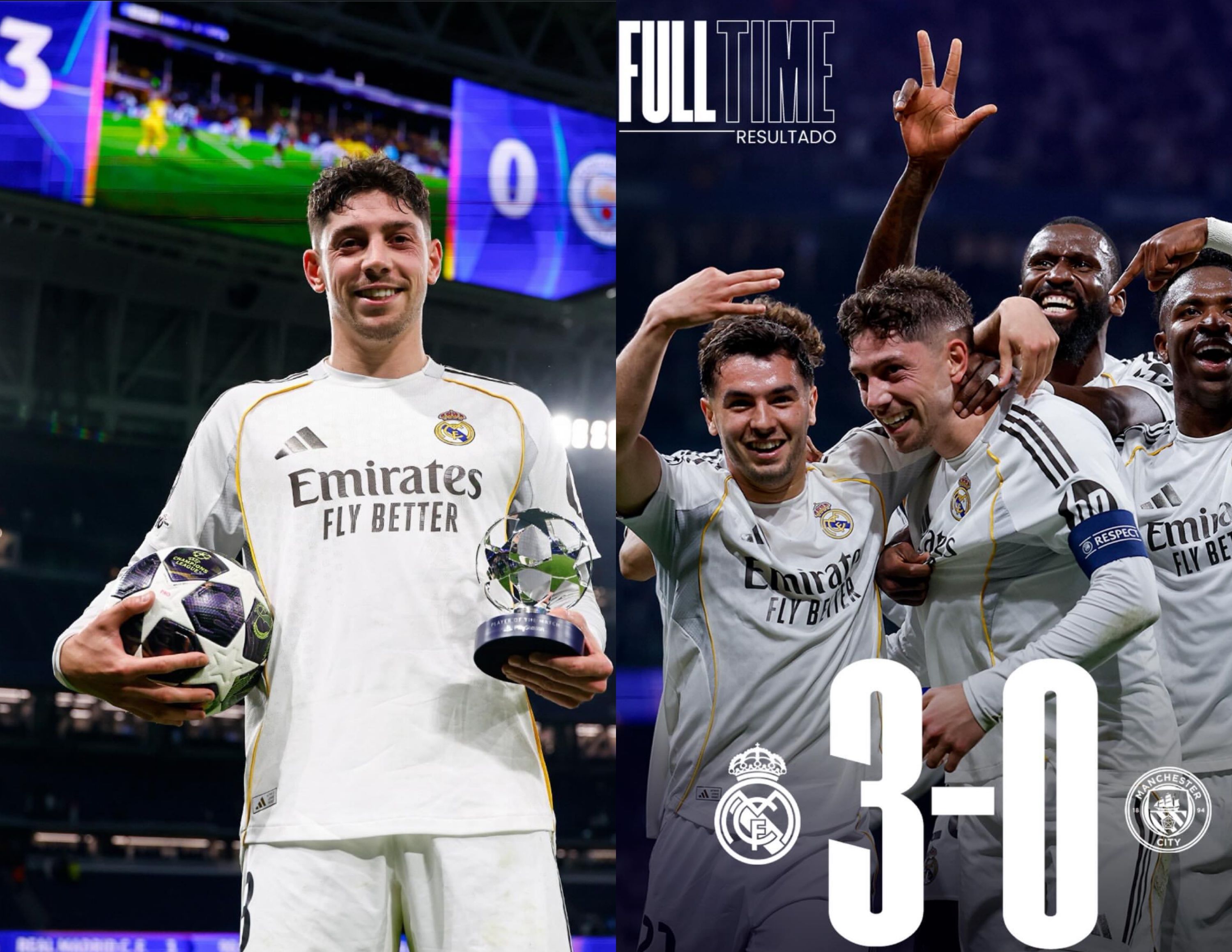 5 Fakta Pertandingan Real Madrid Bungkam Manchester City dengan Skor 3-0, Valverde Cetak Hattrick!