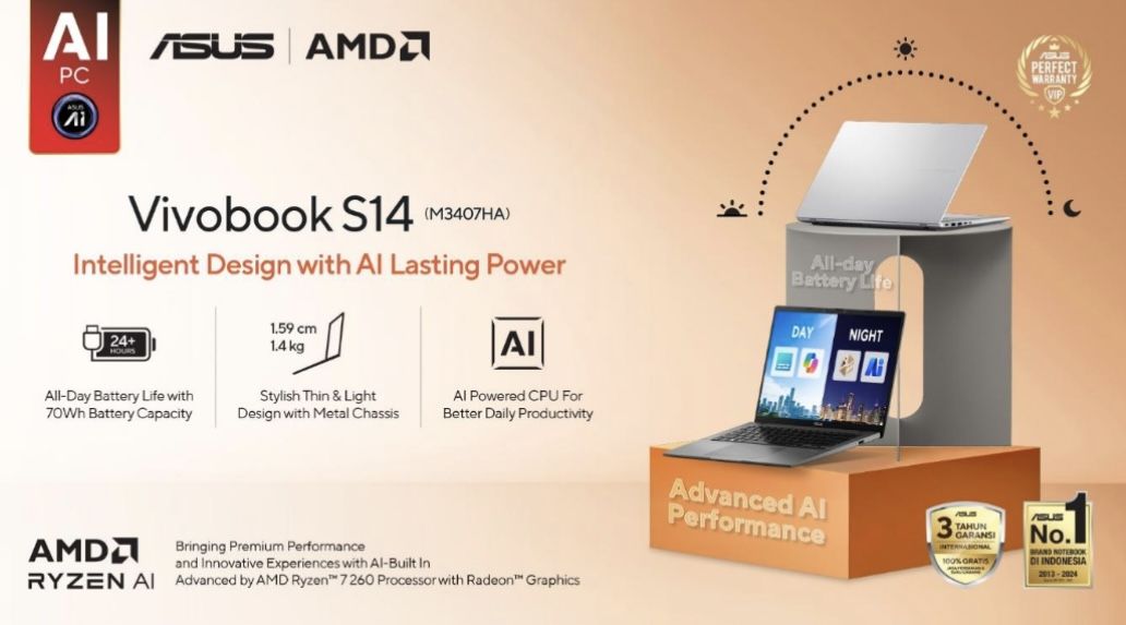 Laptop AI Modern: Ringan, Tangguh dan Siap Hadapi Ritme Kerja Cepat