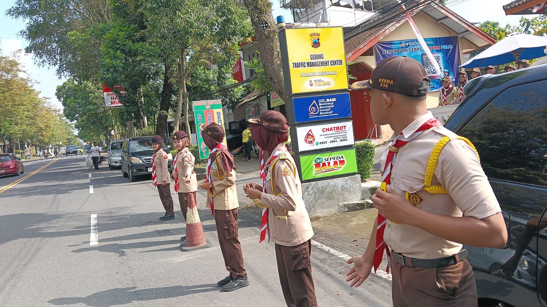 Bantu Kelancaran Arus Mudik, Kwarcab Boyolali Terjunkan Ratusan Anggota Pramuka