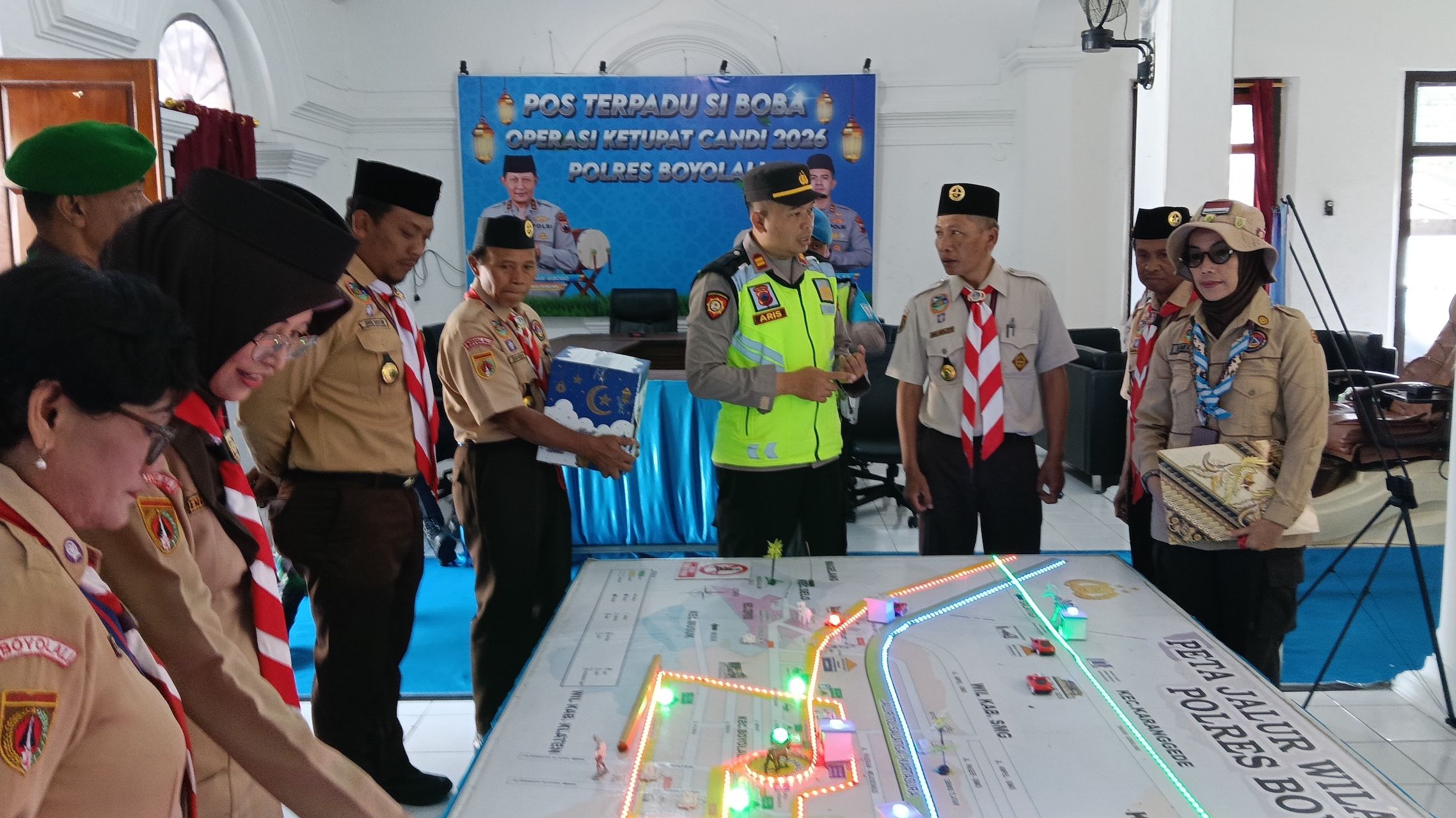 Bantu Kelancaran Arus Mudik, Kwarcab Boyolali Terjunkan Ratusan Anggota Pramuka