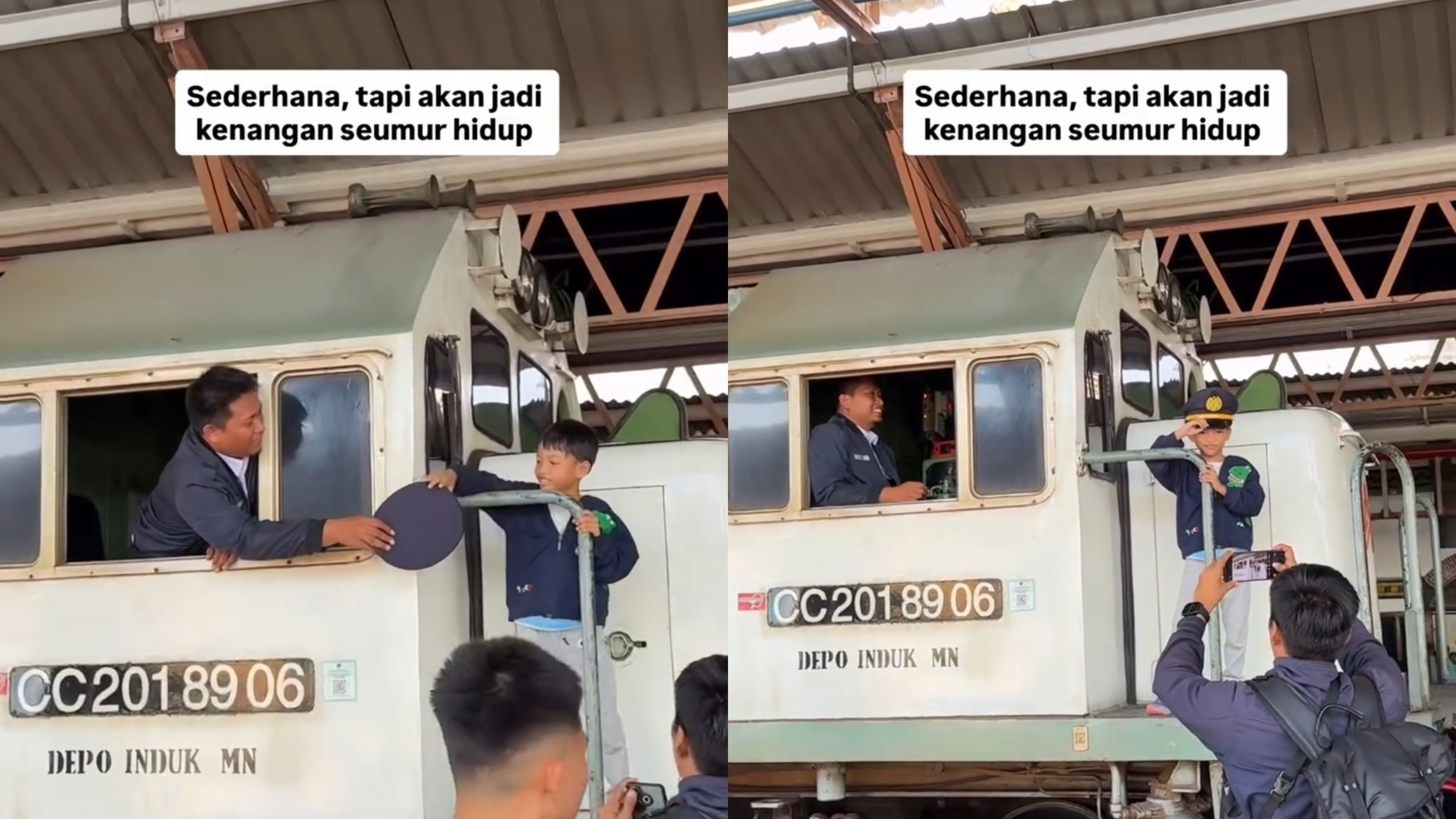 Netizen Tersentuh! Aksi Baik Masinis pada Anak Kecil Ini Jadi Viral